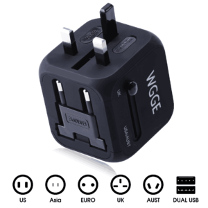 WGGE Multi-Nation Travel Adapter, All-in-one International Power Adapter
