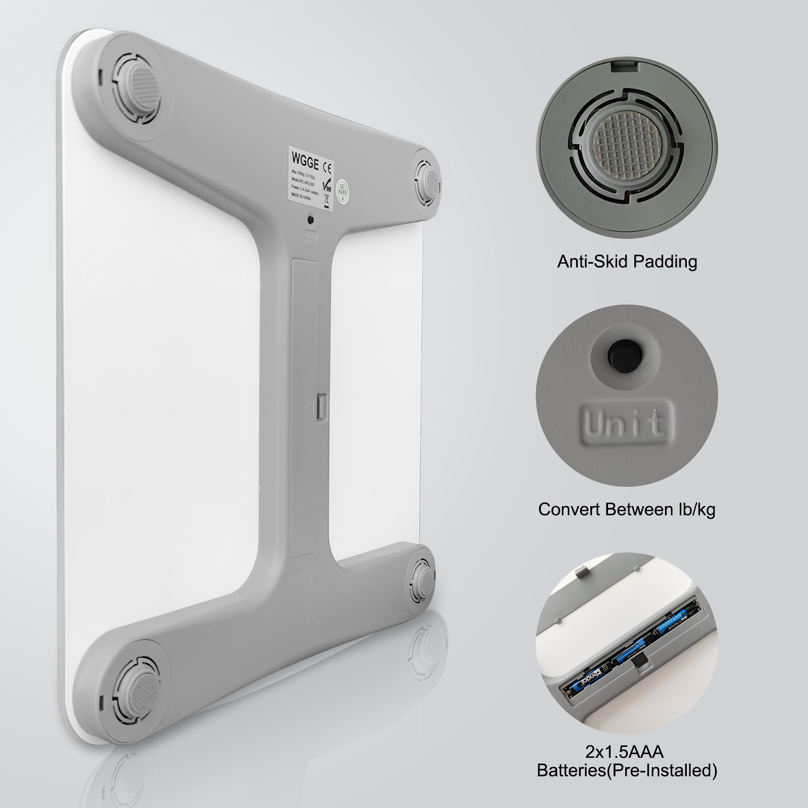 GE Smart Scale for Body Weight with All-In-One LCD Display, Weight Sca –  The Gadget Collective